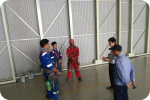 SAR DESIGN BUILD - re-Painting Hanggar Travira Air