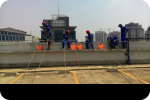 SAR DESIGN BUILD - Re-Sealent Fasade Indogrosir Kemayoran